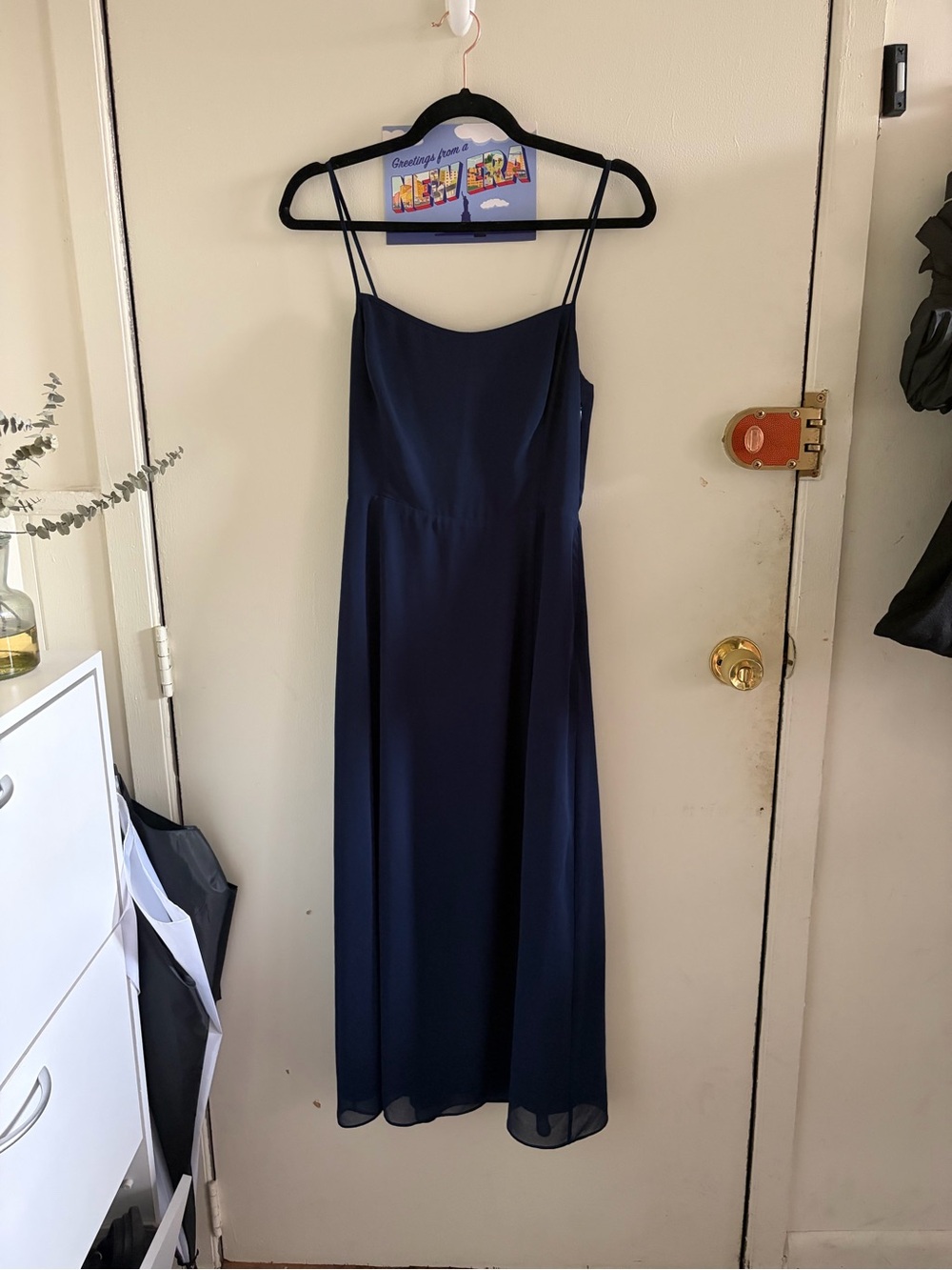 Aritzia Wilfred Navy Midi Dress - Size 6